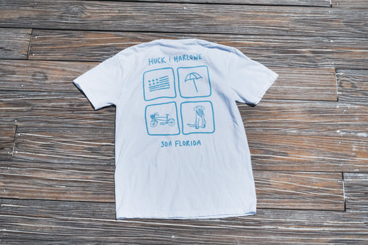 30A Florida Comfort Color Shirt - White