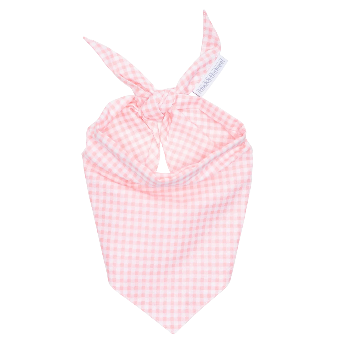 Pink Gingham Dog Bandana