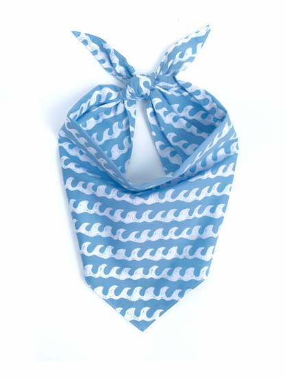 White Caps Dog Bandana