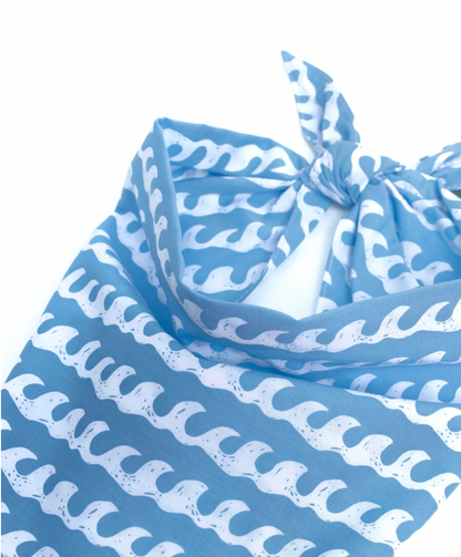 White Caps Dog Bandana