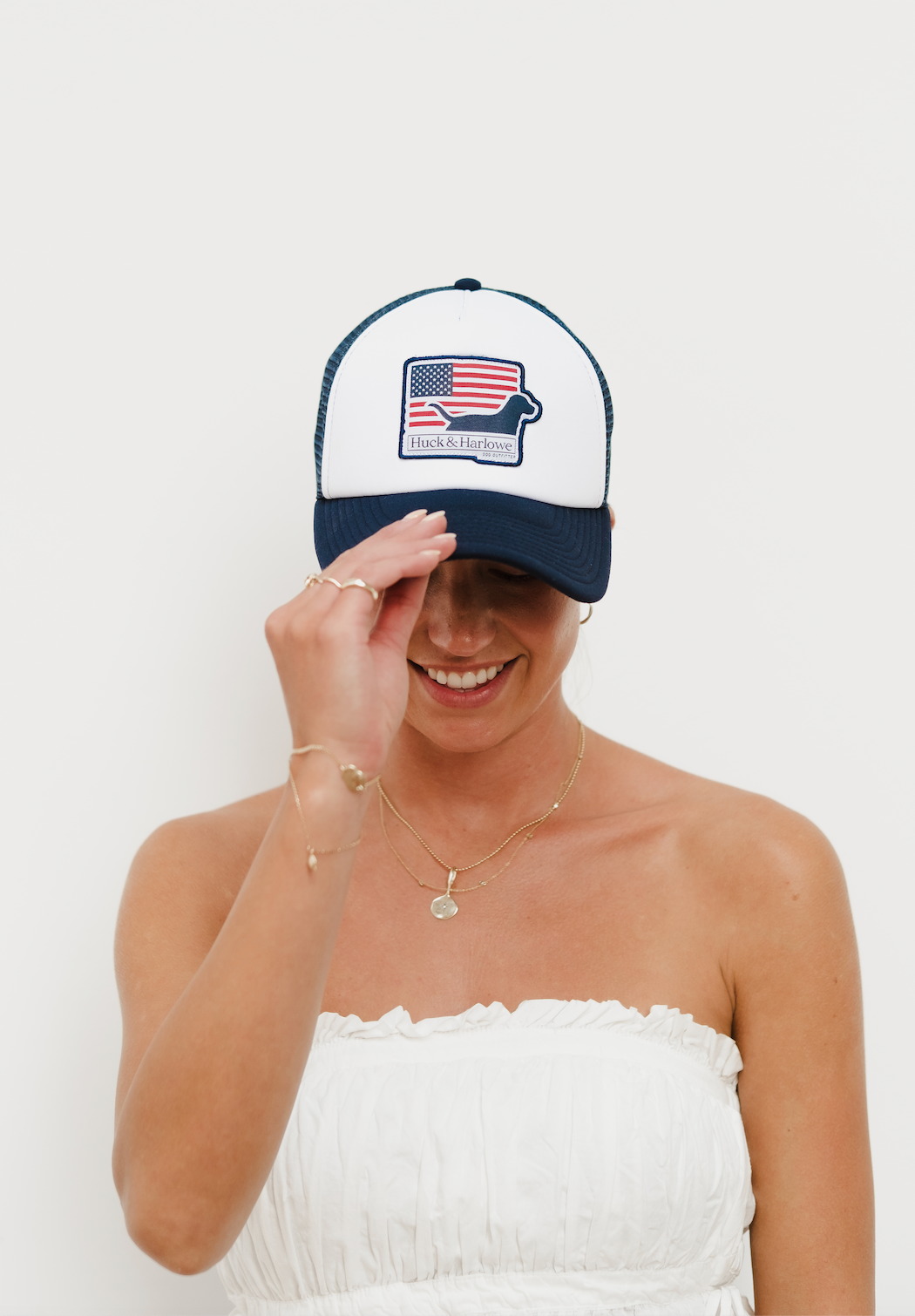 American Flag Trucker Hat