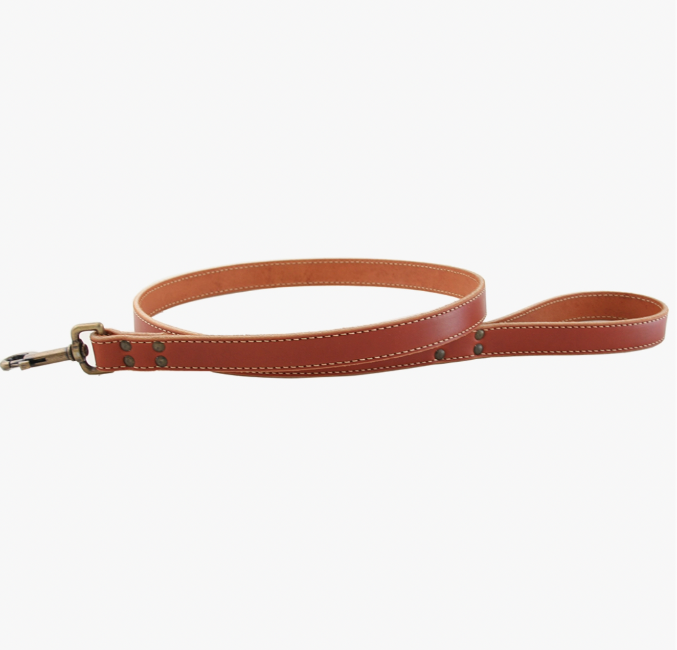 Lake Country Stitched Leather Leash 4ft