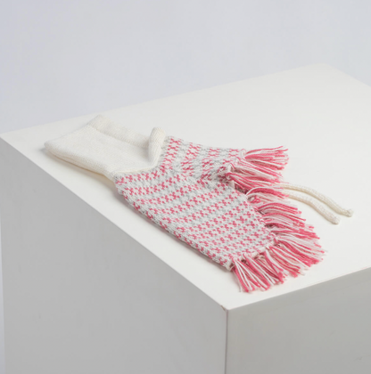 Sofia Pink Alpaca Dog Poncho