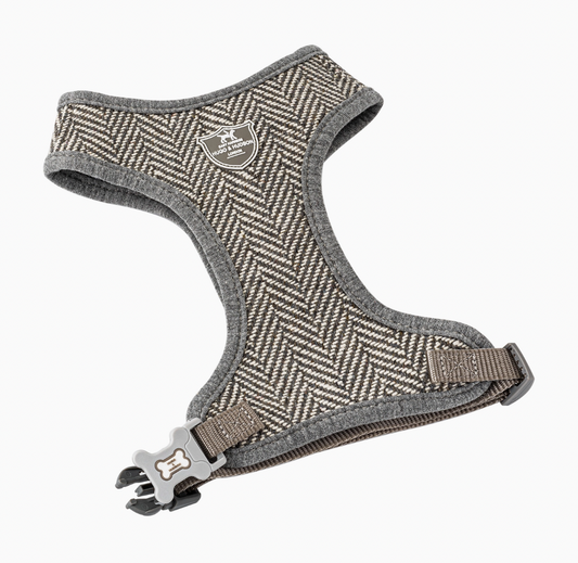 Grey Herringbone Harness