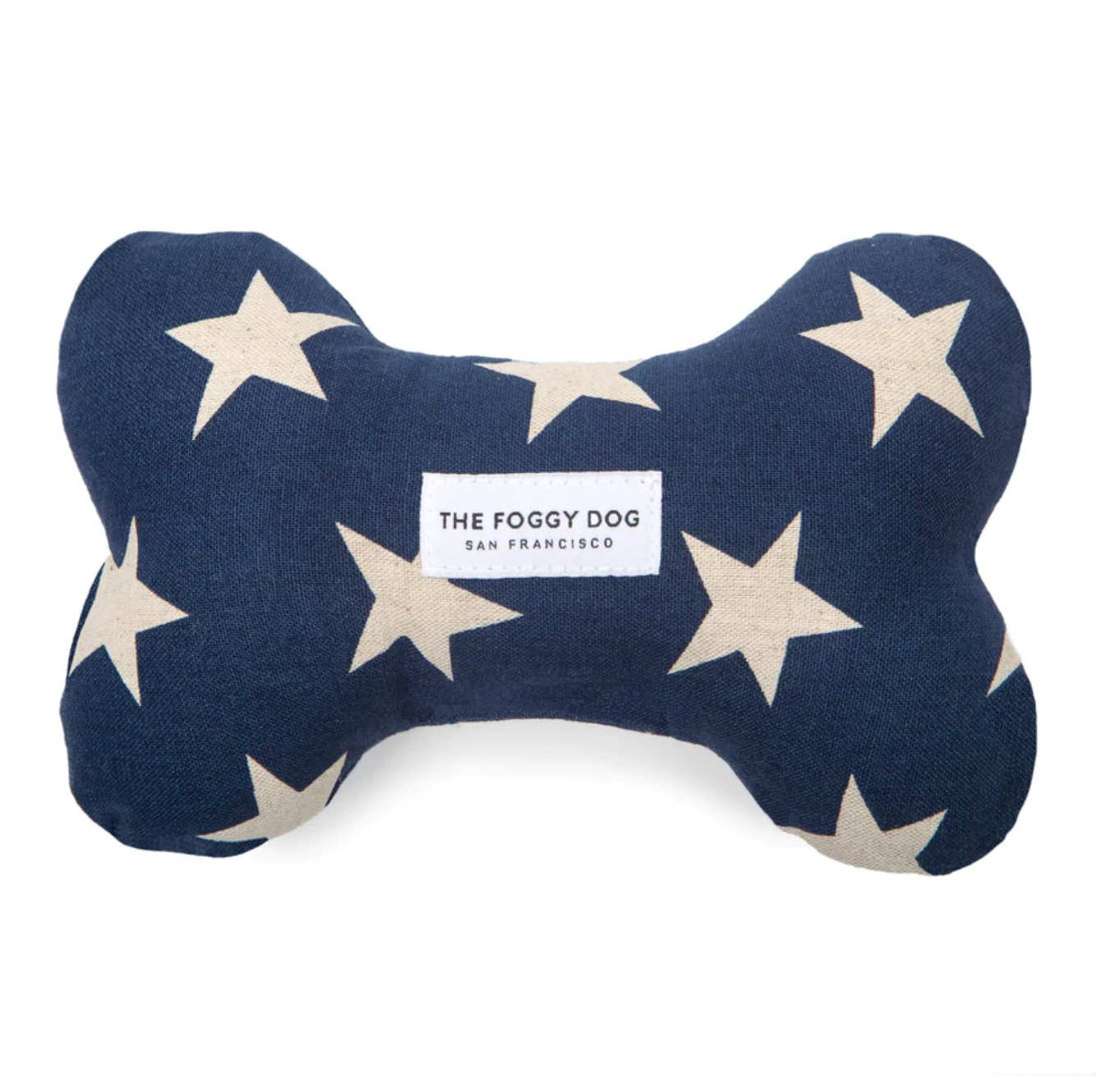 Navy Stars Dog Squeaky Toy