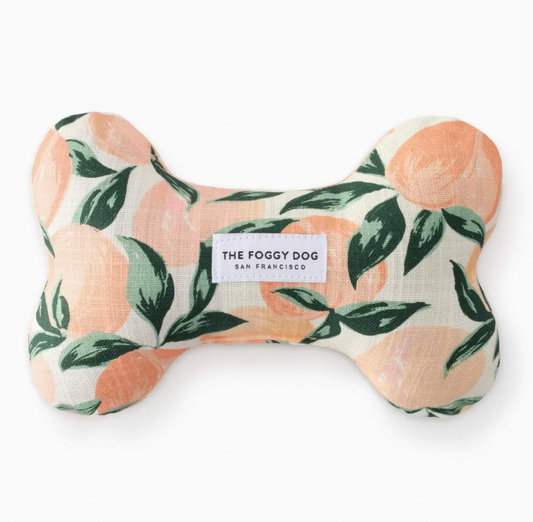 Peaches and Cream Dog Squeaky Toy