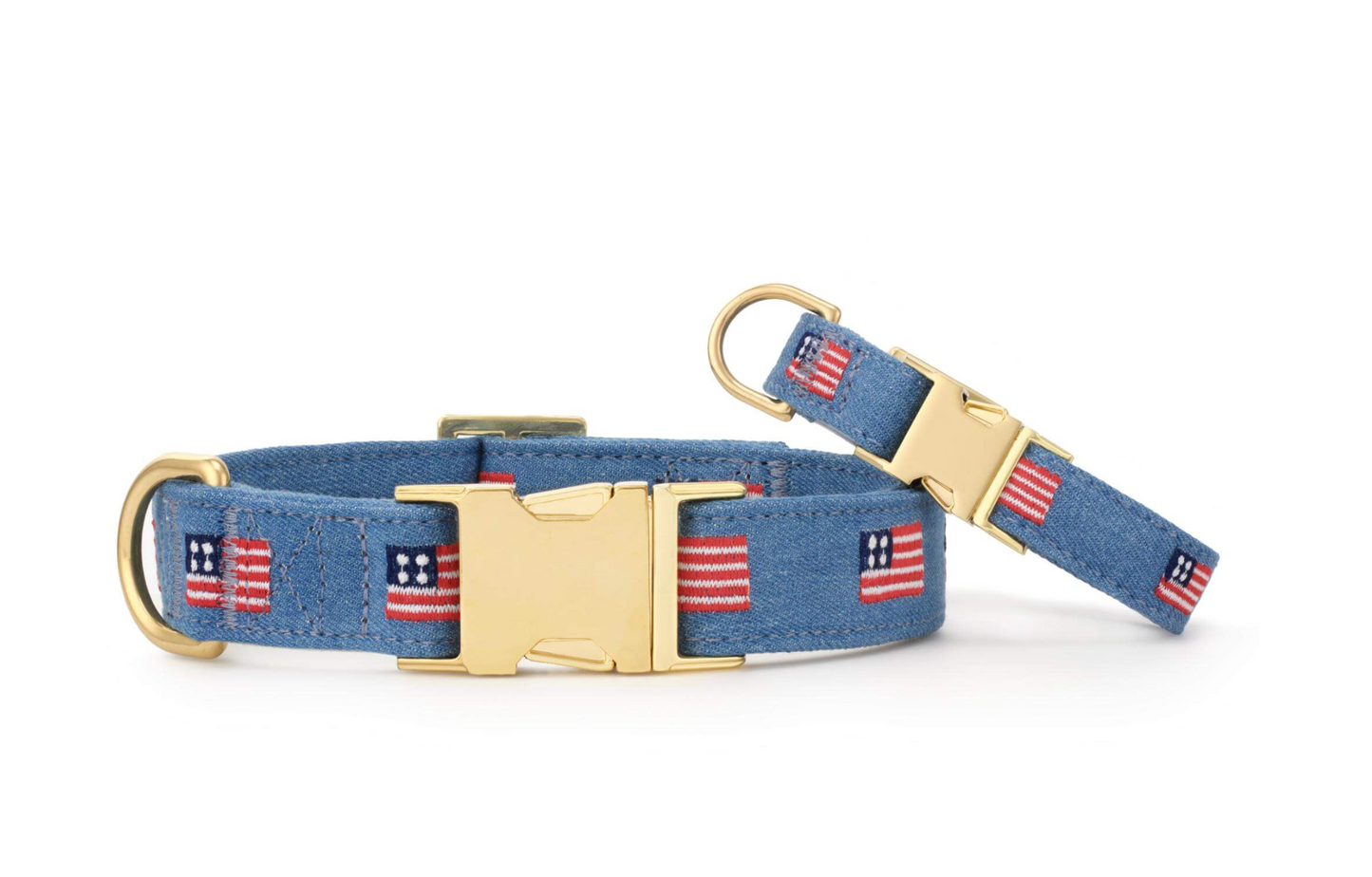American Flag Embroidered Collar