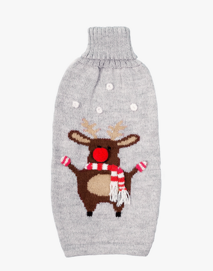 Christmas Moose Dog Sweater