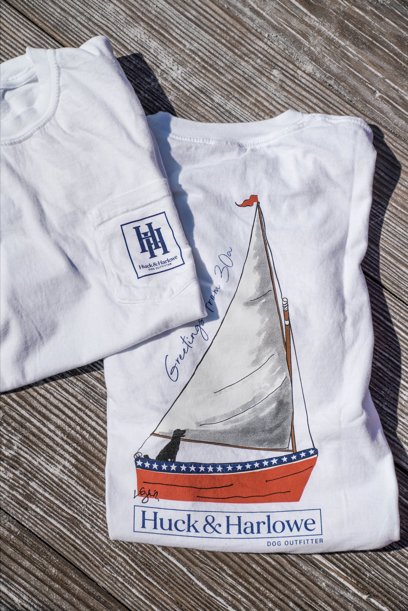 Comfort Color Sailboat Shirt