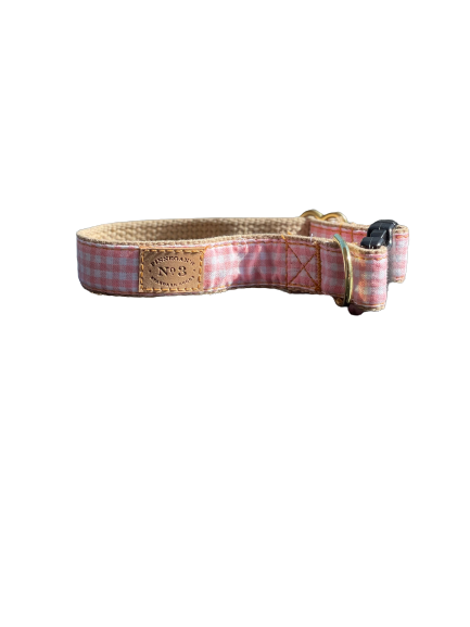Pink Gingham Collar