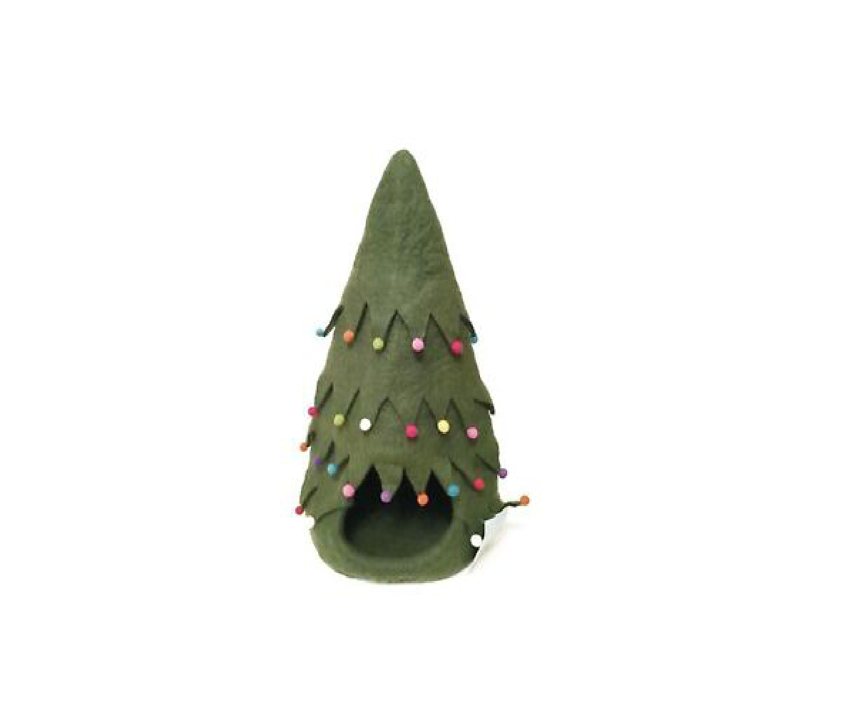 Felted Pet Cave Christmas Tree
