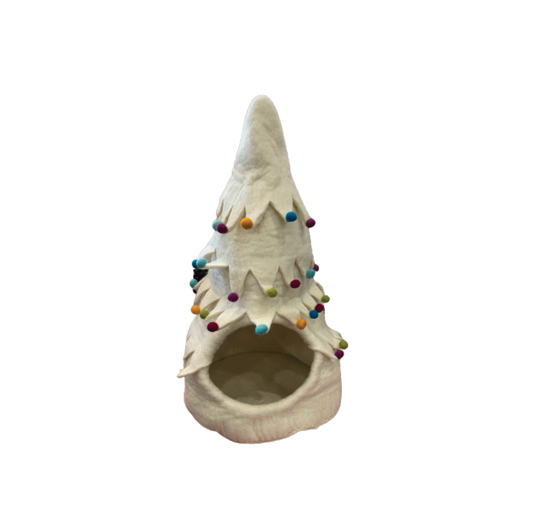 Felted Pet Cave Christmas Tree
