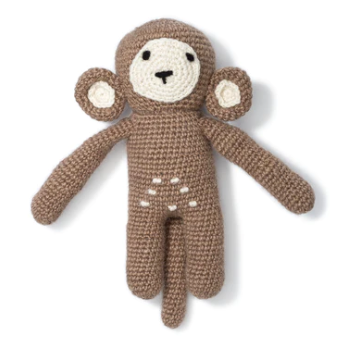 Monkey knit toy
