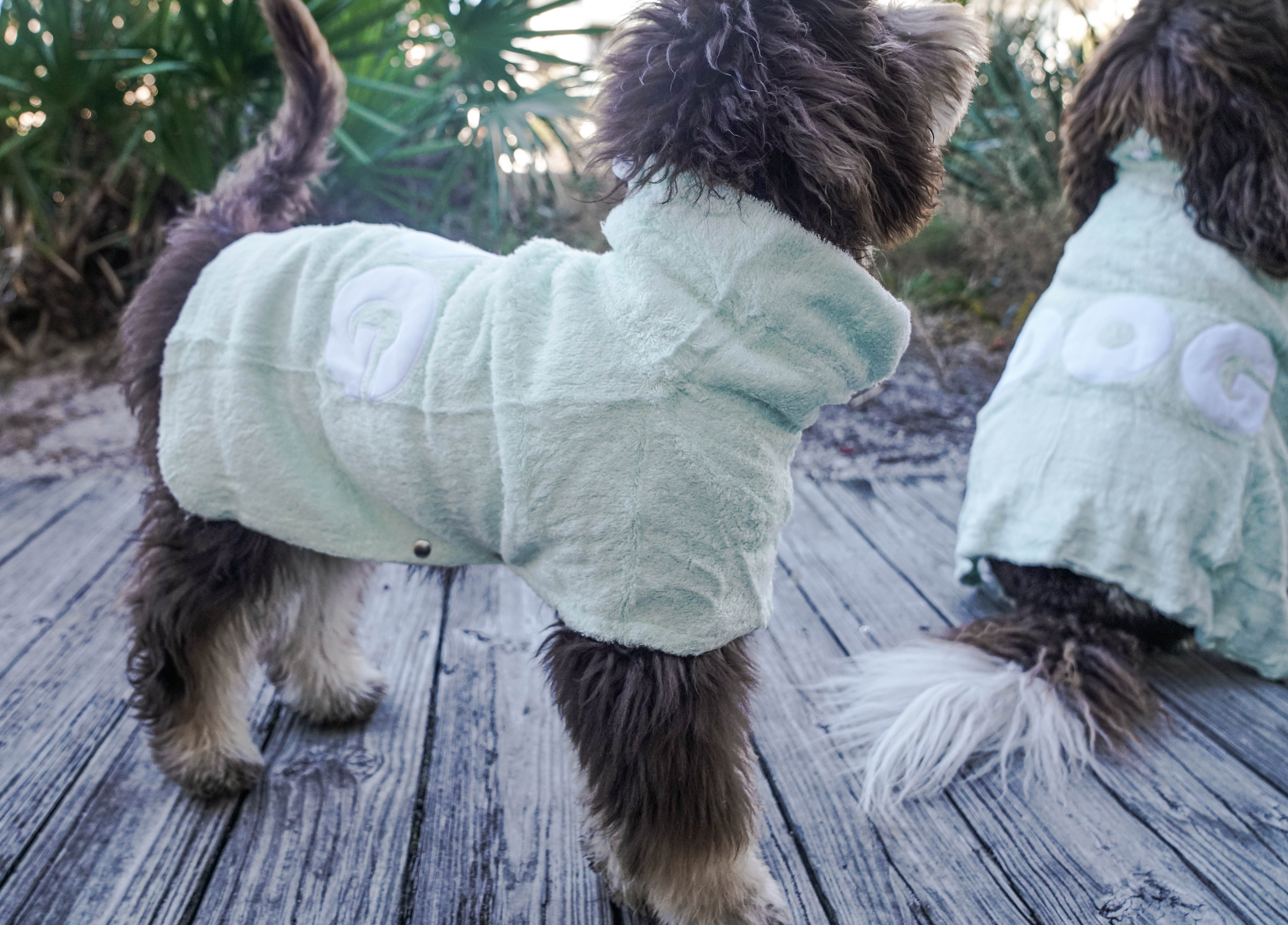 DOG bathrobe towel