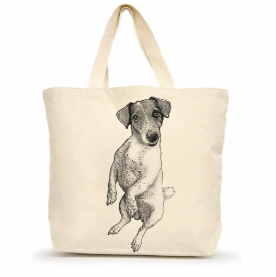 Large Canvas Dog Tote
