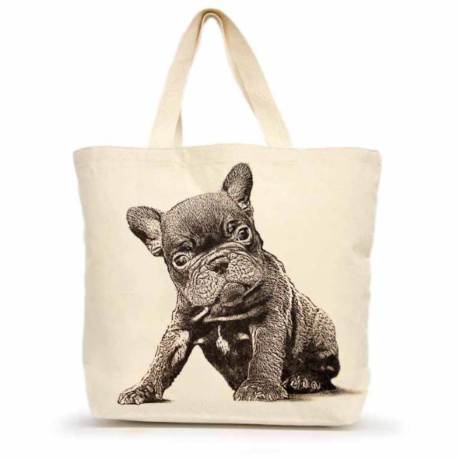 Large Canvas Dog Tote