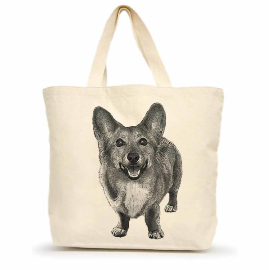 Large Canvas Dog Tote