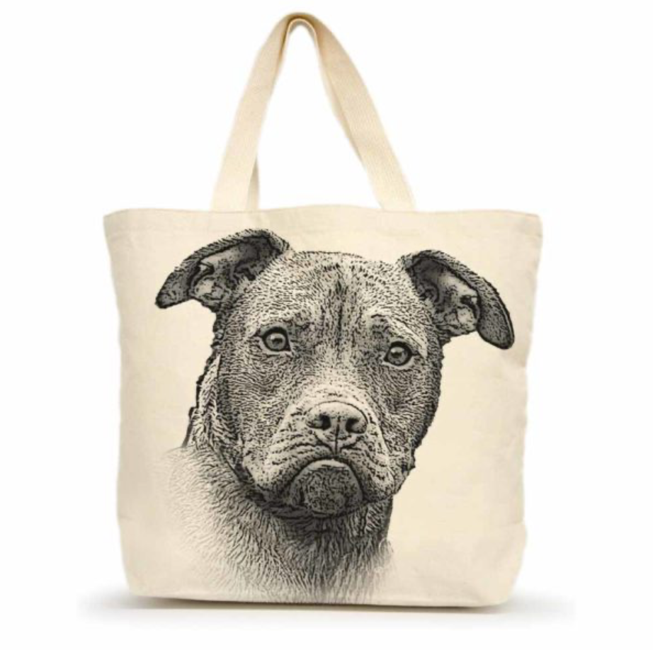 Large Canvas Dog Tote
