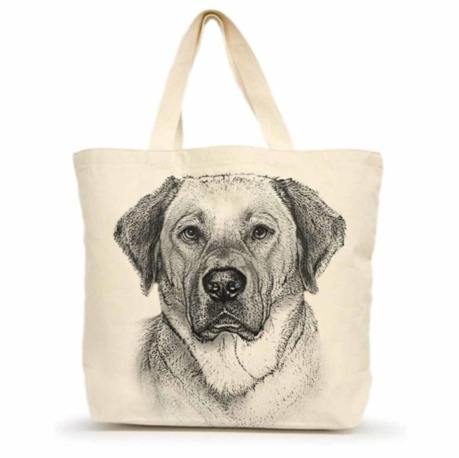 Large Canvas Dog Tote