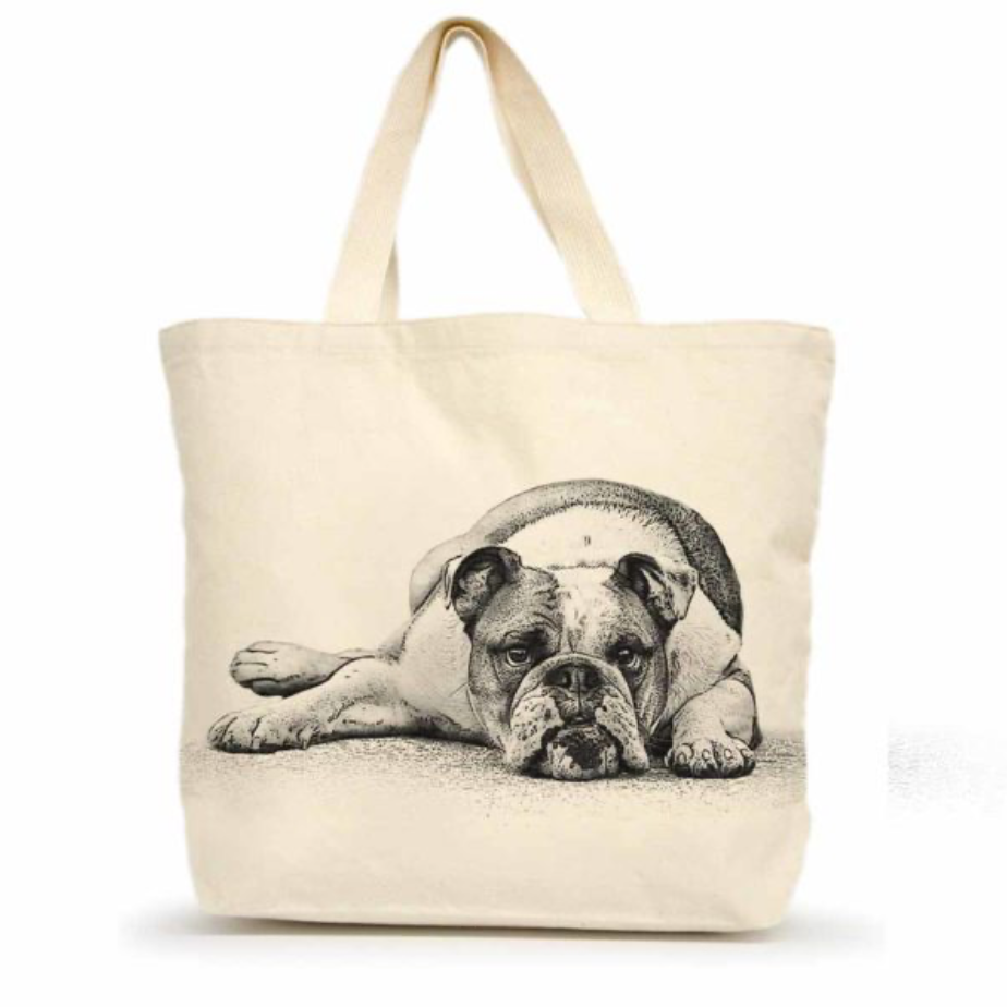 Large Canvas Dog Tote