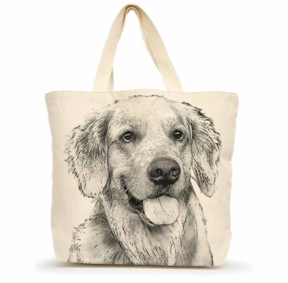 Large Canvas Dog Tote