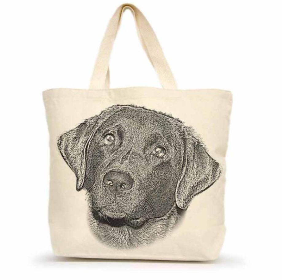 Large Canvas Dog Tote