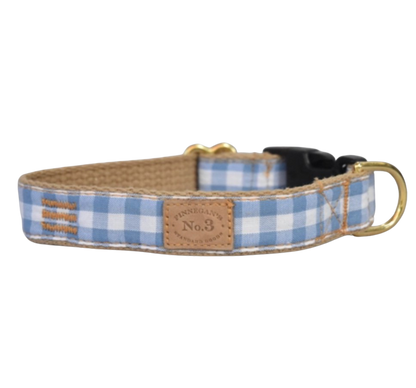 Sparrow Blue Gingham Collar