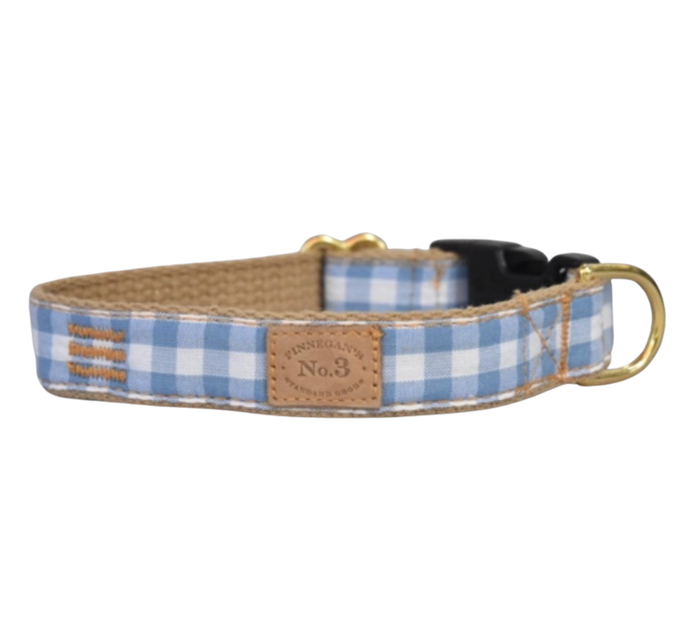 Sparrow Blue Gingham Collar